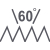 Flankenwinkel 60°