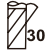Seitenspanwinkel 30°