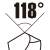 Spitzenwinkel 118°