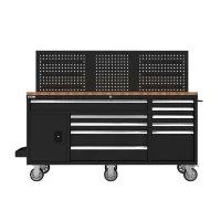 Mobile Werkbank mit Lochwand und Arbeits gallery