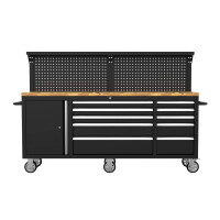 Mobile Werkbank mit Lochwand und Arbeits productbox