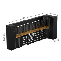 Kombinierter Werkzeugschrank mit Ecke 5