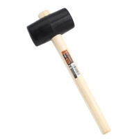 Gummihammer mit Holzstiel 4