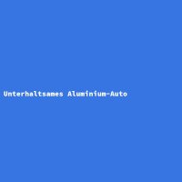 Unterhaltsames Aluminium-Auto